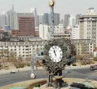 Reloj Rotonda Gigante en Estación de Trenes